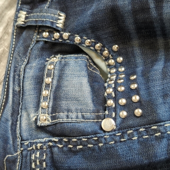 COOGI Y2K Distress Studded Jeans ... Size 17/18 - Picture 5 of 9